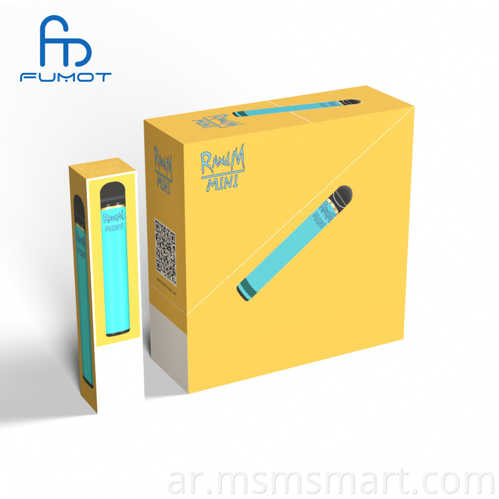 مصنع Fumot الأصلي RANDM Mini 10 color box يبيع مباشرة عام 2021